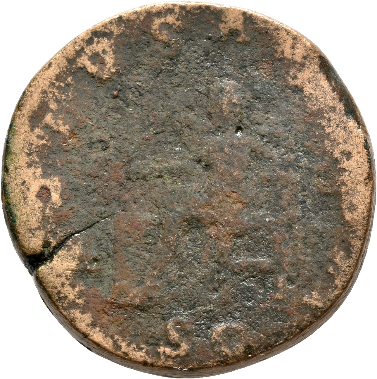 RIC IV Maximinus Thrax 85 Maximinus Thrax reverse, Salus, draped, seated left, feeding out of patera in right hand snake c...