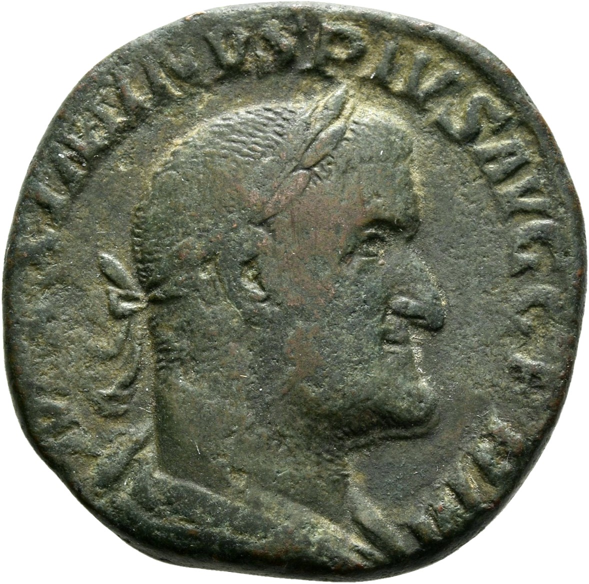 RIC IV Maximinus Thrax 90 Maximinus Thrax obverse, Bust of Maximinus I, laureate, draped, cuirassed, right