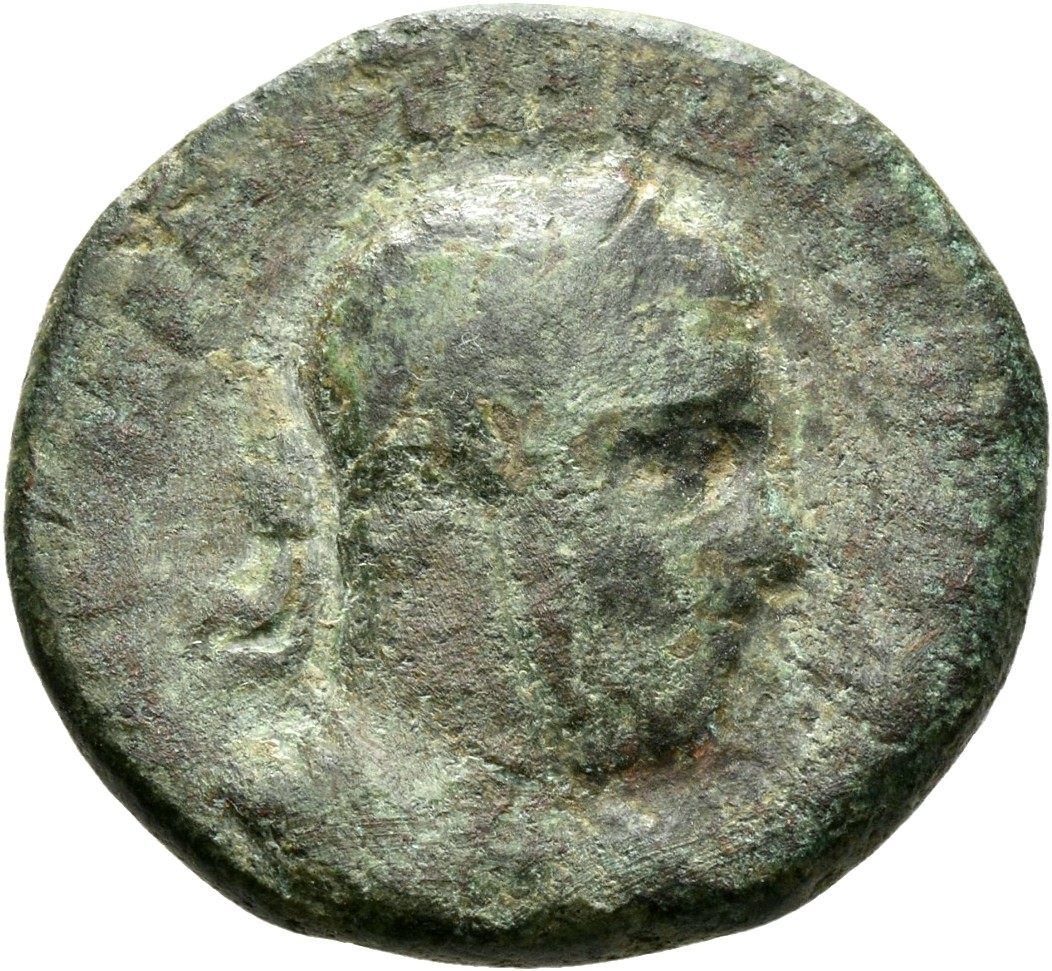 RIC IV Macrinus 154c Macrinus obverse, Bust of Macrinus, laureate, draped, cuirassed, right