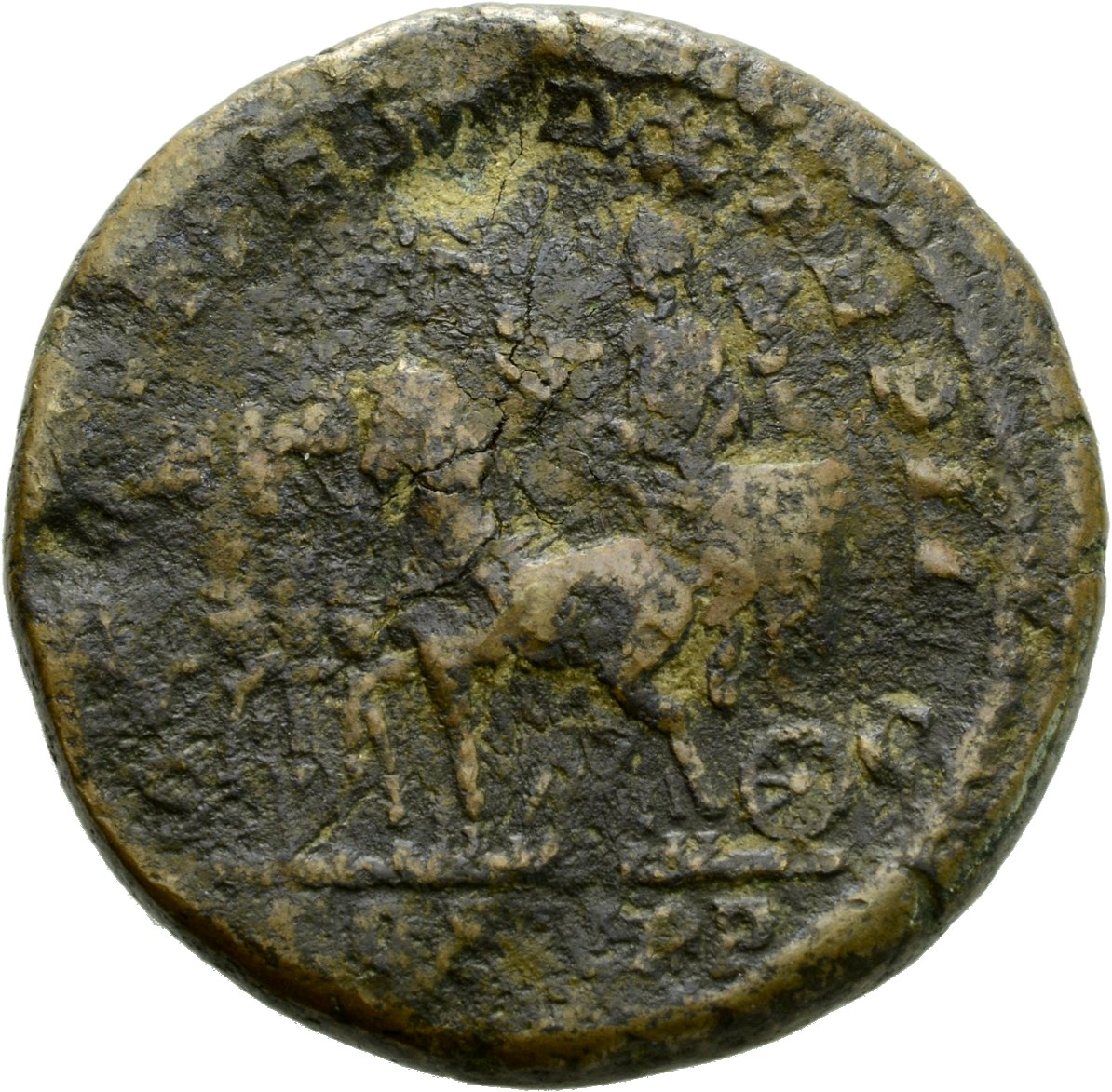 RIC IV Macrinus 162 Macrinus reverse, Macrinus, in quadriga, holding sceptre in right hand and branch in left hand, left; ...