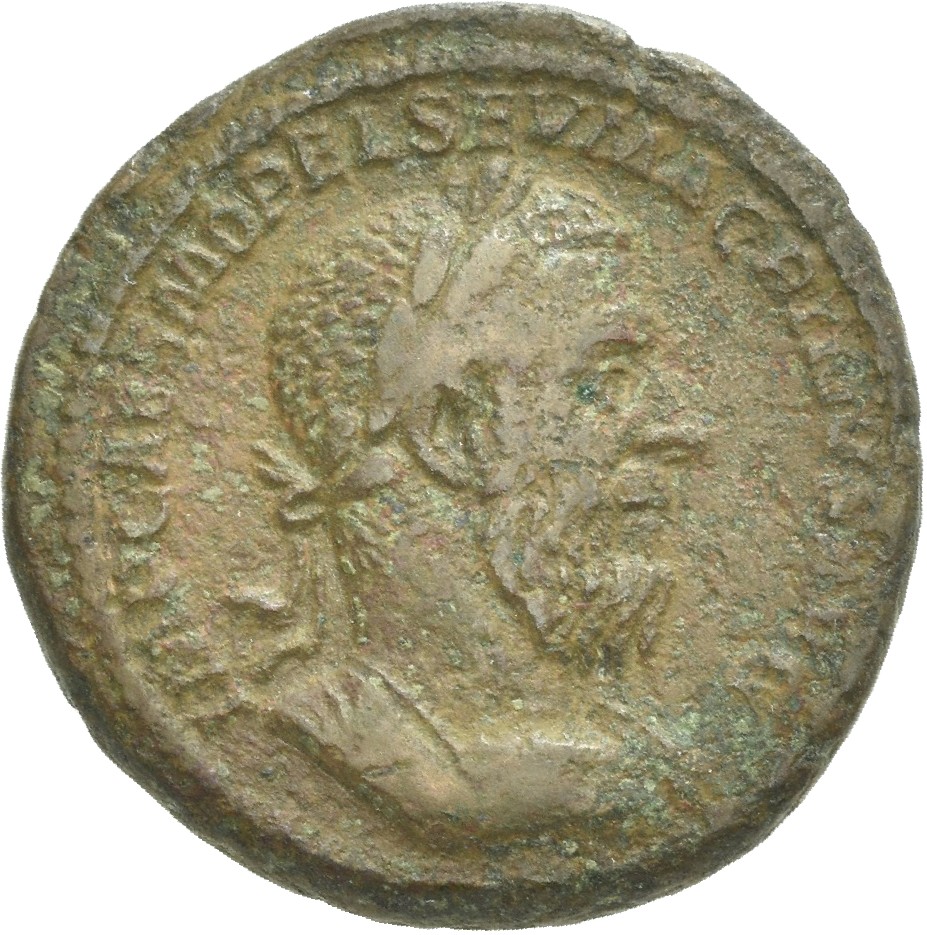 RIC IV Macrinus 166b Macrinus obverse, Bust of Macrinus, laureate, cuirassed, right