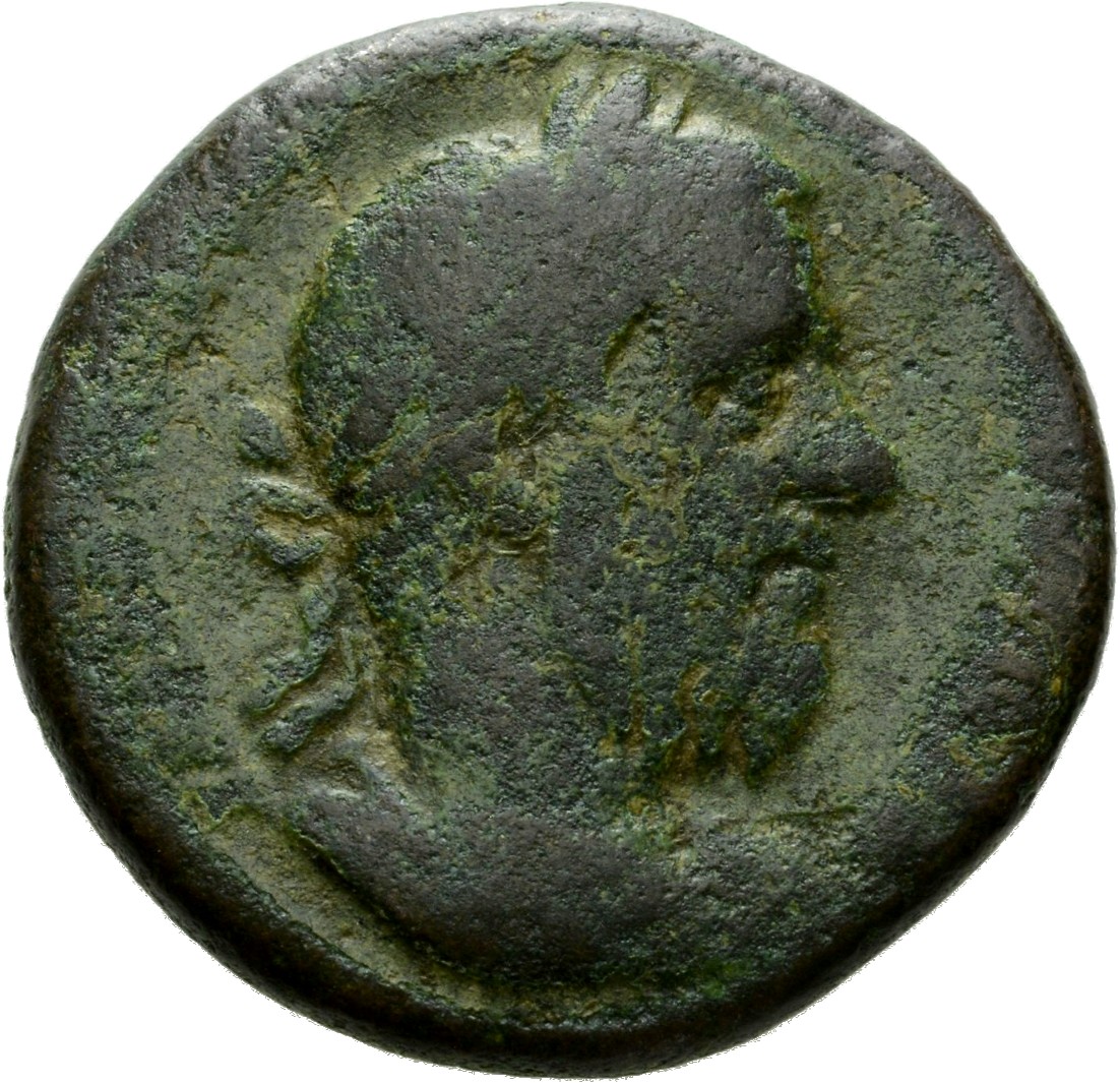 RIC IV Macrinus 166c Macrinus obverse, Bust of Macrinus, laureate, draped, cuirassed, right