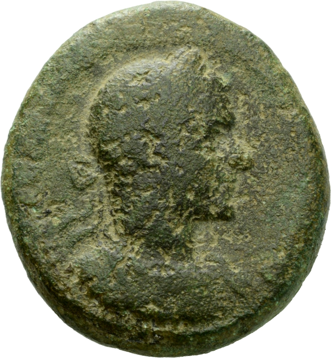 RIC IV Macrinus 178 Macrinus obverse, Bust of Macrinus, laureate, cuirassed, right