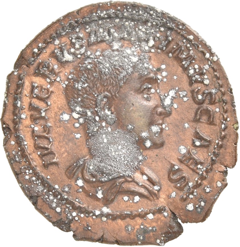 RIC IV Maximus 1 Maximinus Thrax obverse, Bust of Maximus, bare-headed, draped, right