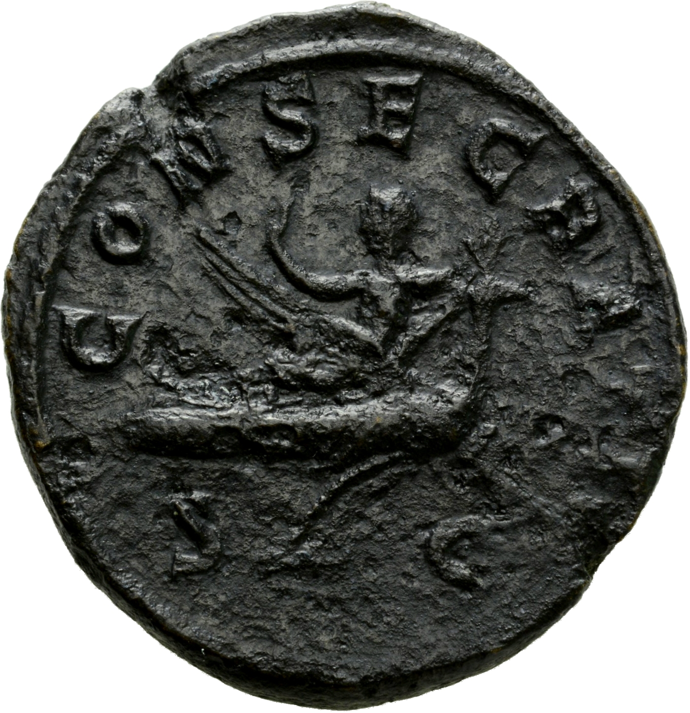 RIC IV Caecilia Paulina 3 Maximinus Thrax reverse, Paulina, draped, holding sceptre, seated left on peacock flying right t...