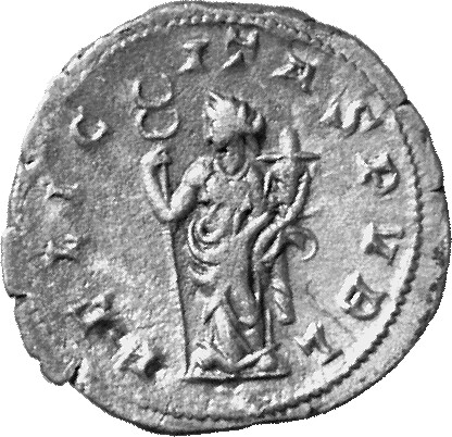 RIC IV Pacatianus 2 Pacatianus reverse, Felicitas, draped, standing left, holding caduceus in right hand and cornucopiae i...