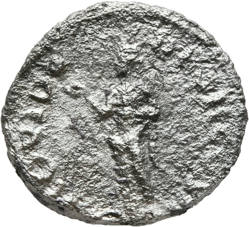 RIC IV Pertinax 11A (denarius) Pertinax reverse, Providentia, draped, standing left, holding right hand above head to star...