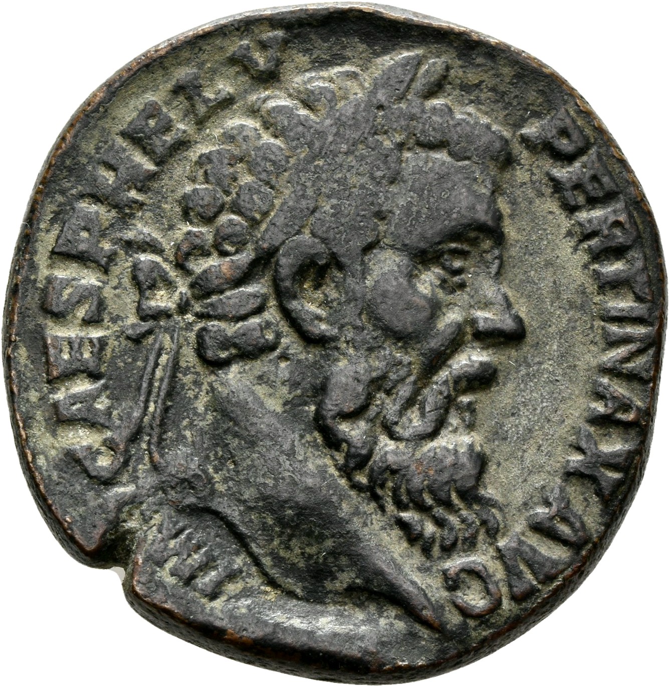RIC IV Pertinax 24 Pertinax obverse, Head of Pertinax, laureate, right