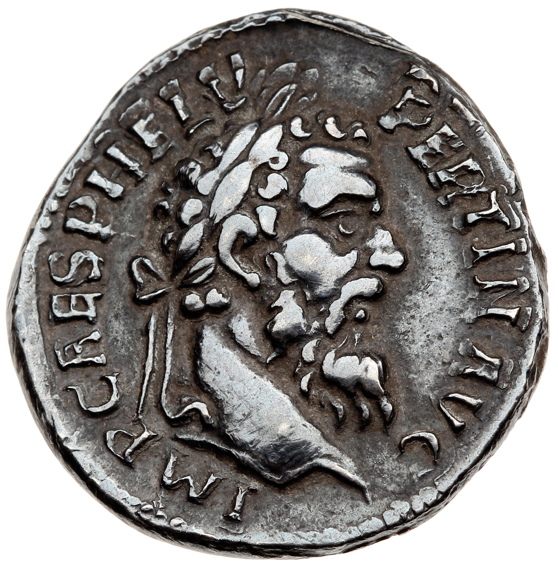 RIC IV Pertinax 8 Pertinax obverse — Kopf des Pertinax mit Lorbeerkranz nach r.