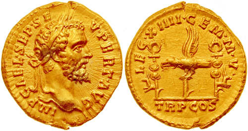 RIC IV Philip I 14 Philip The Arab obverse, Bust of Philip the Arab, laureate, draped, cuirassed, right