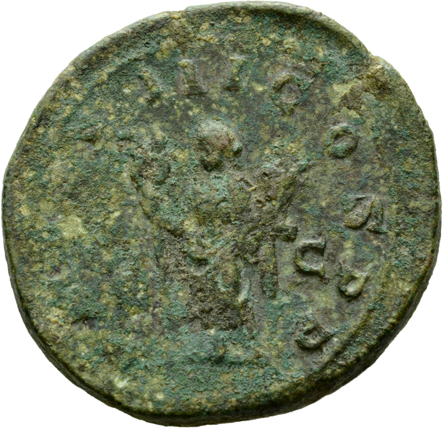 RIC IV Philip I 149A Philip The Arab reverse, Felicitas, draped, standing left, holding long caduceus in right hand and co...