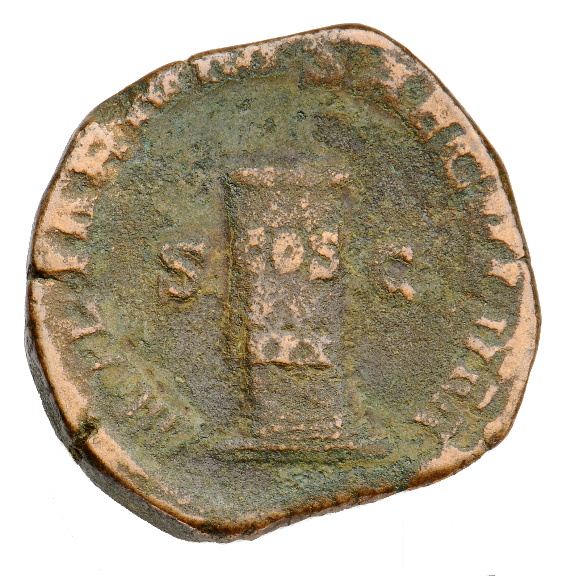 RIC IV Philip I 157A Philip The Arab reverse, Low column inscribed COS III