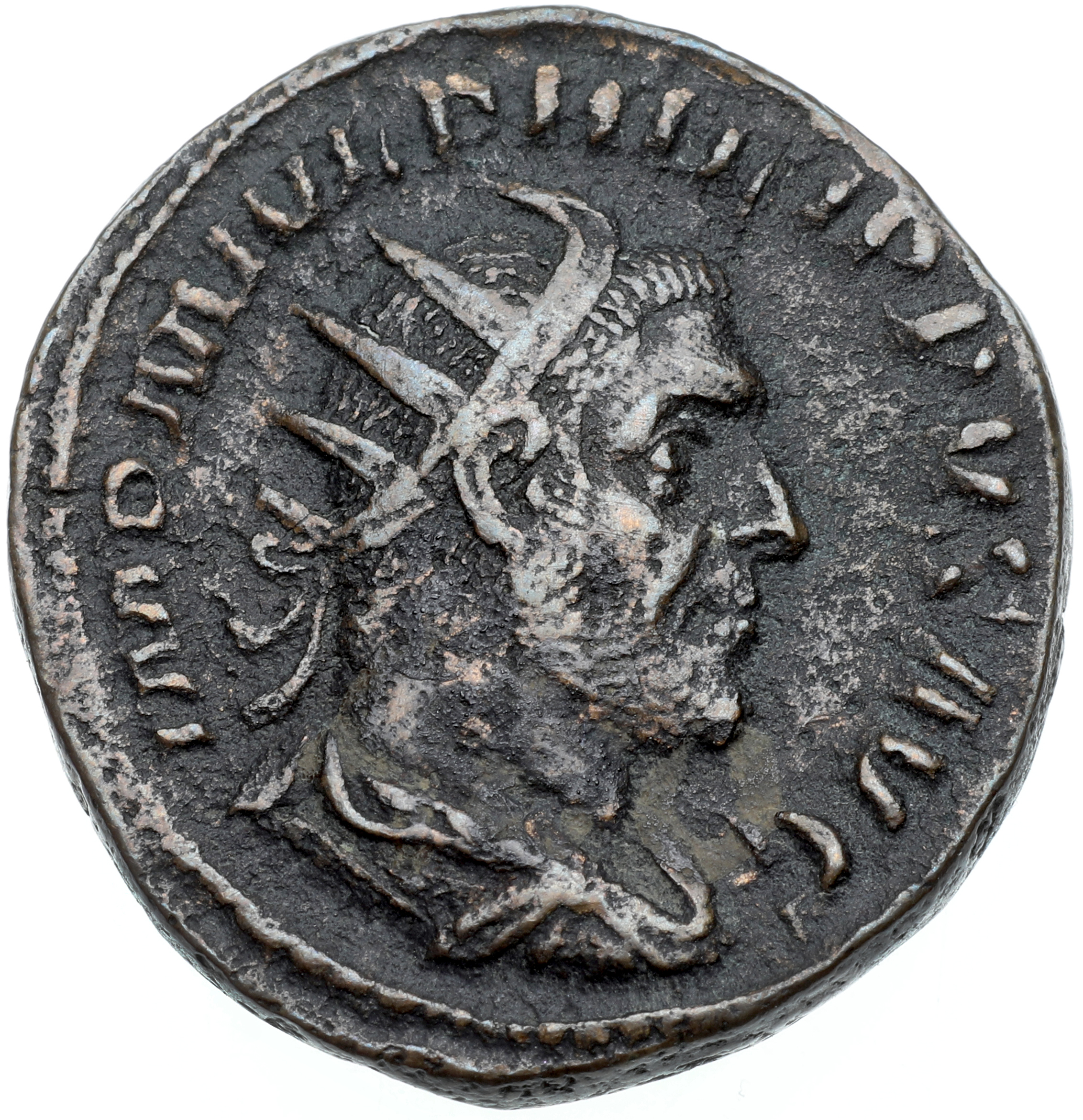RIC IV Philip I 162C Philip The Arab obverse, Bust of Philip the Arab, radiate, draped, cuirassed, right