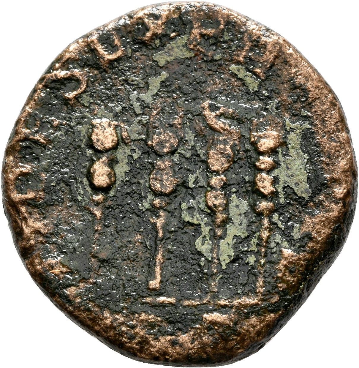 RIC IV Philip I 171A Philip The Arab reverse, Four standards- the second from the right, a legionary eagle