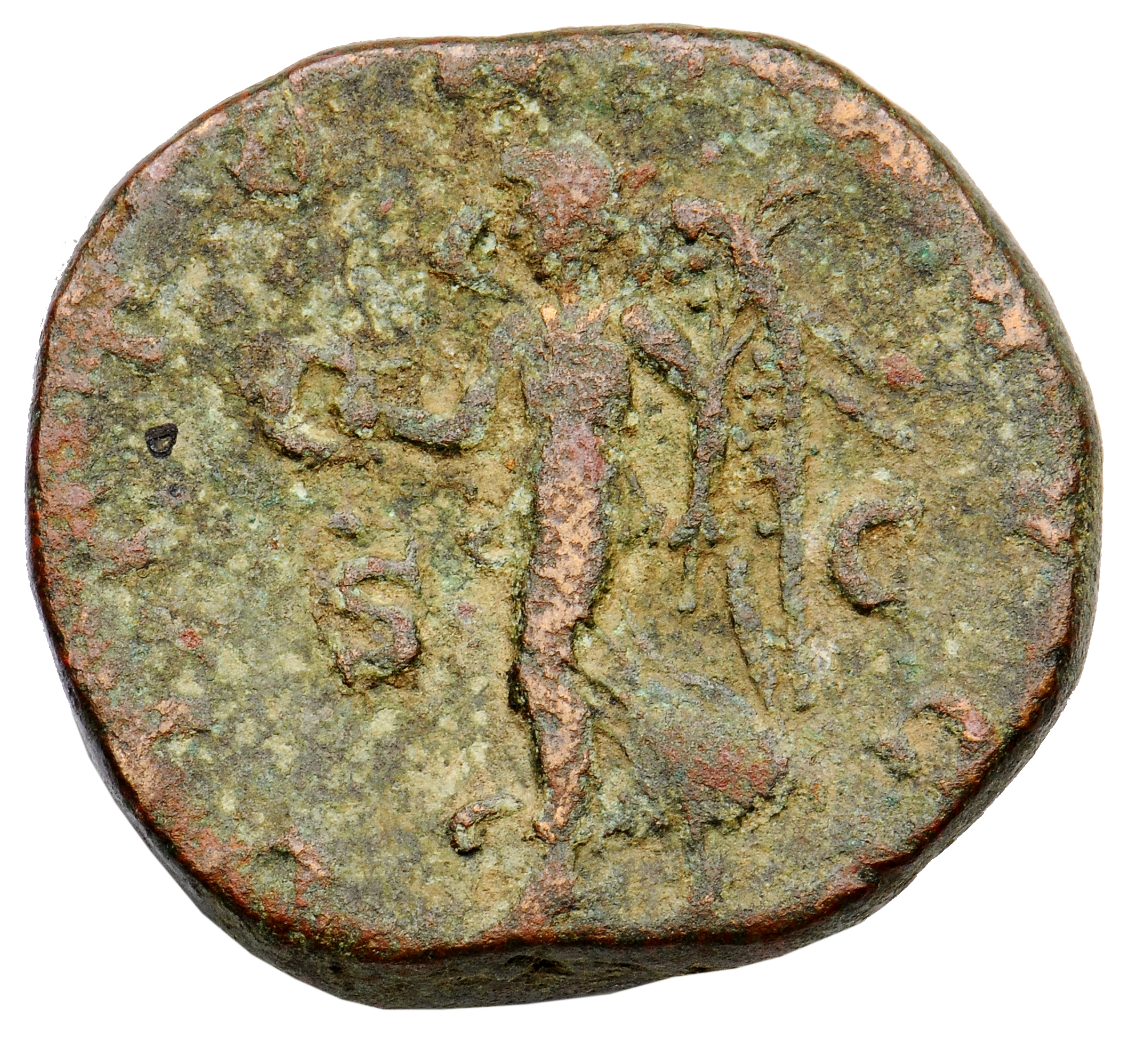 RIC IV Philip I 192C Philip The Arab reverse, Victory, winged, draped, running right, holding wreath in right hand and pal...