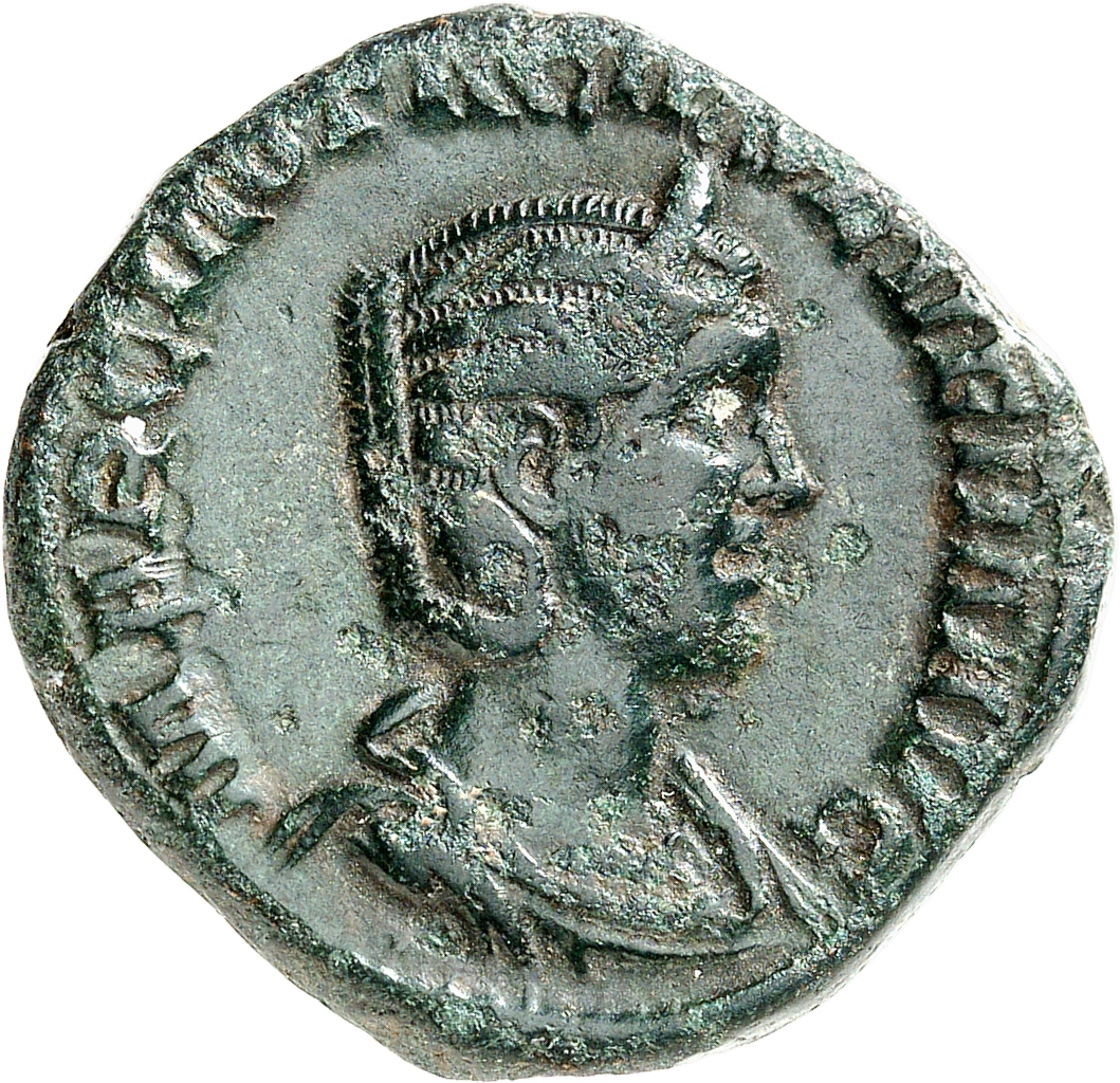 RIC IV Philip I 200 Philip The Arab obverse, Bust of Otacilia Severa, diademed, draped, right