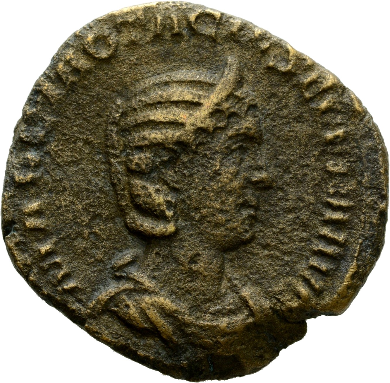RIC IV Philip I 200A Philip The Arab obverse, Bust of Otacilia Severa, diademed, draped, right