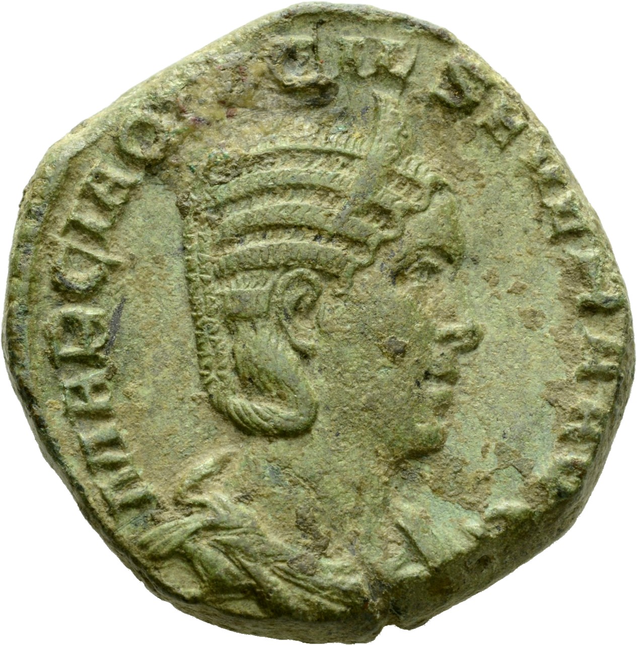 RIC IV Philip I 201 Philip The Arab obverse, Bust of Otacilia Severa, diademed, draped, right