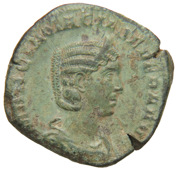 RIC IV Philip I 201 Philip The Arab obverse, Bust of Otacilia Severa, diademed, draped, right