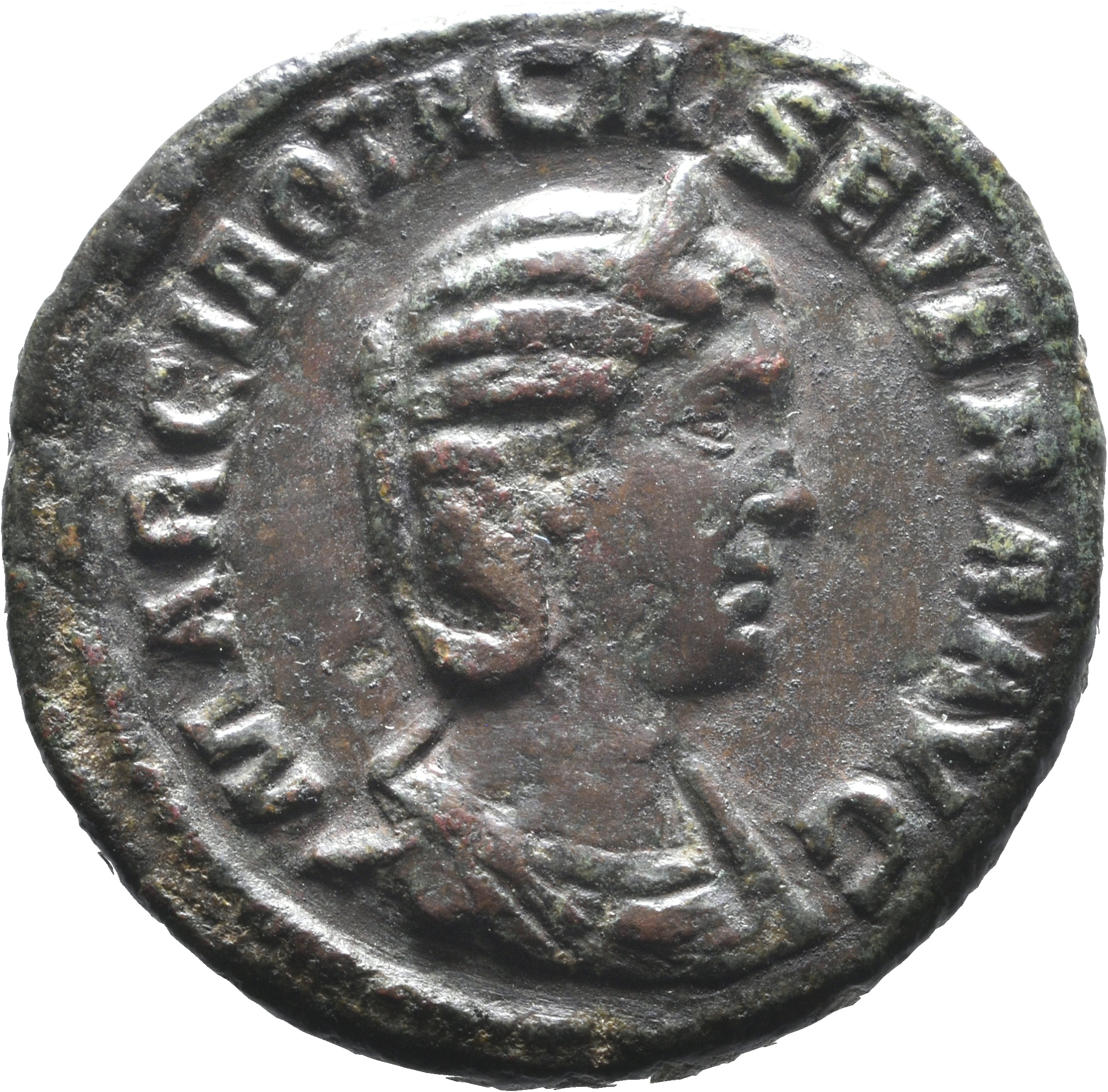 RIC IV Philip I 202B Philip The Arab obverse, Bust of Otacilia Severa, diademed, draped, right