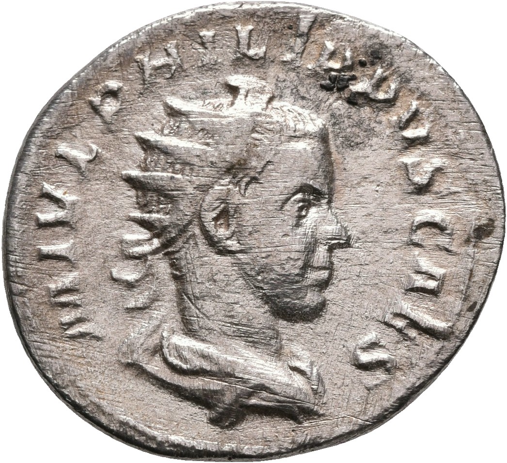 RIC IV Philip I 217 Philip The Arab obverse, Bust of Philip II, radiate, draped, cuirassed, right