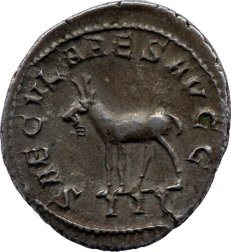 RIC IV Philip I 224 Philip The Arab reverse, Goat, walking left