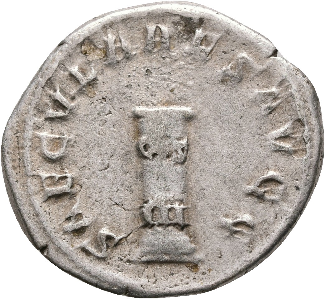 RIC IV Philip I 24C Philip The Arab reverse, Low column inscribed COS III
