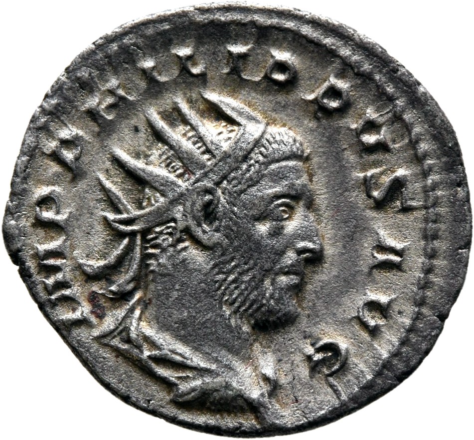 RIC IV Philip I 25B Philip The Arab obverse, Bust of Philip the Arab, radiate, draped, cuirassed, right