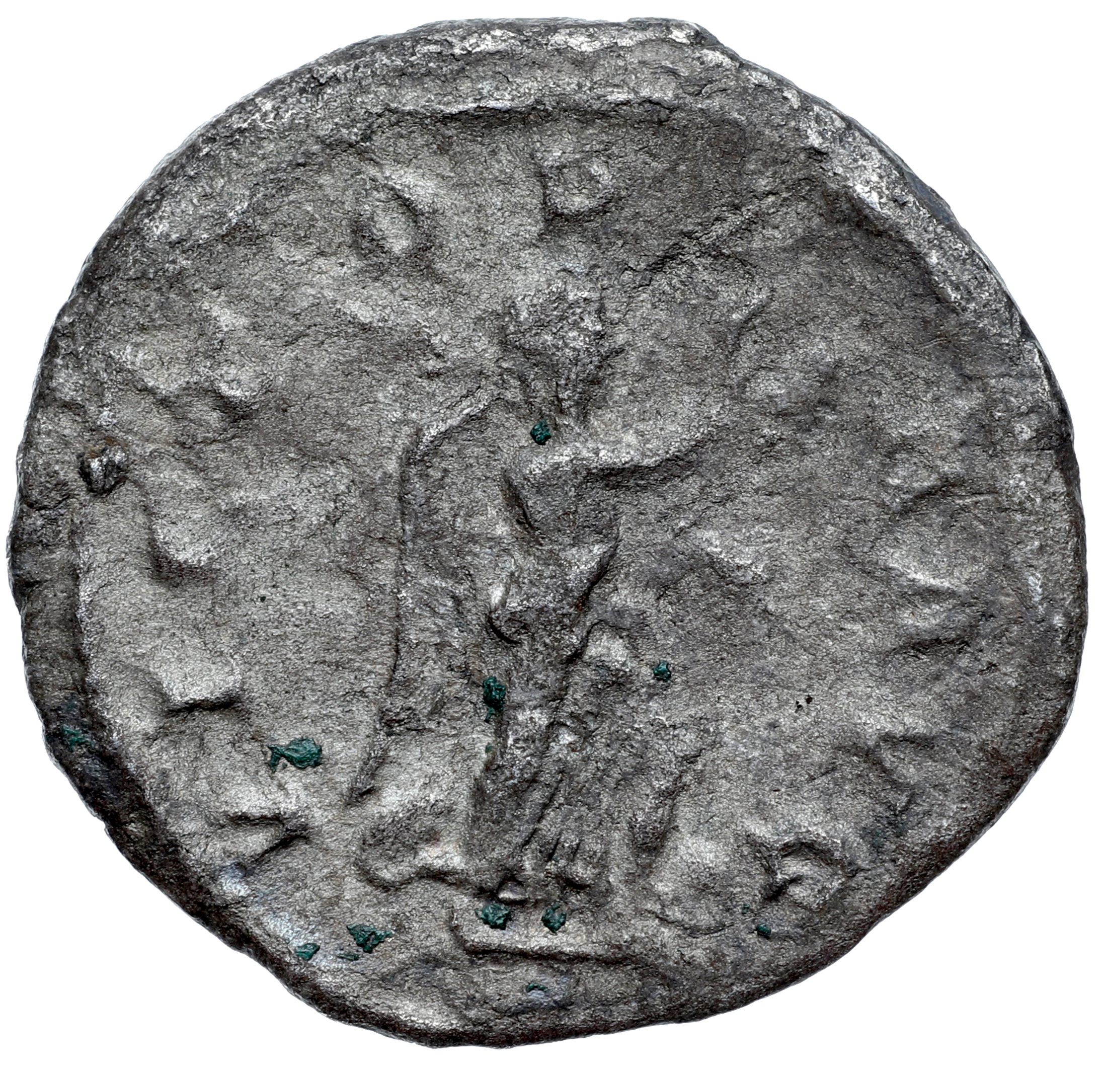 RIC IV Philip I 49B Philip The Arab reverse, Victory, winged, draped, advancing, right, holding wreath in right hand and p...