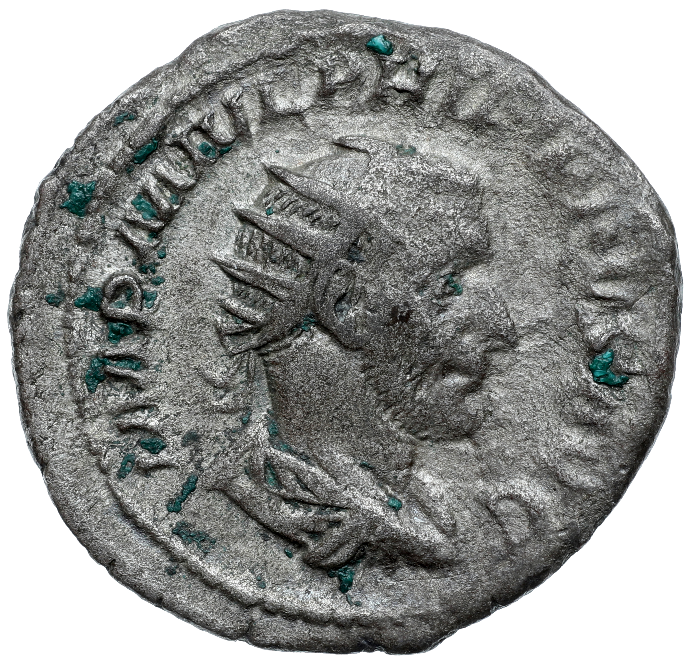 RIC IV Philip I 49B Philip The Arab obverse, Bust of Philip the Arab, radiate, draped, cuirassed, right