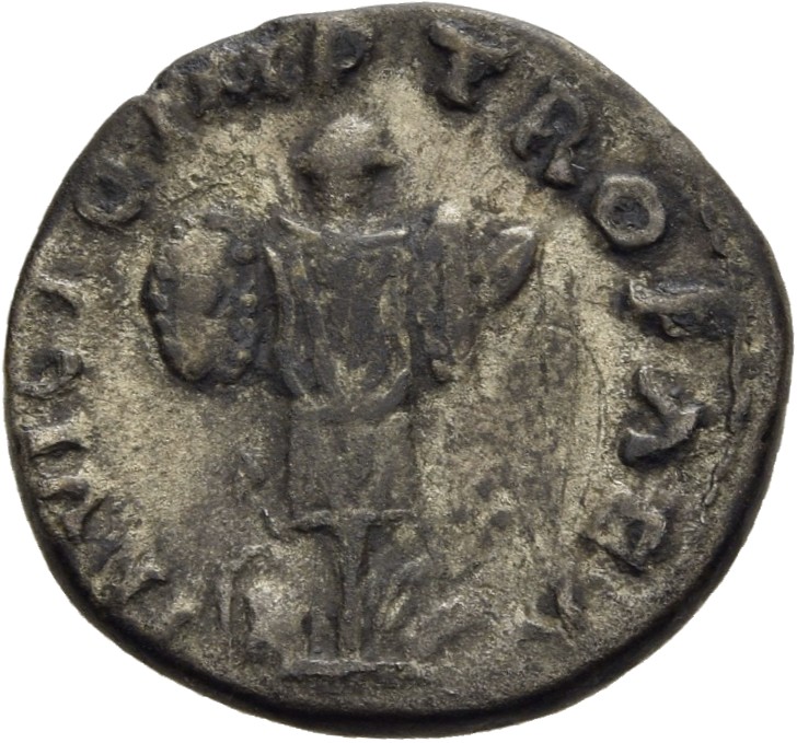 RIC IV Pescennius Niger 38B Pescennius Niger reverse, Trophy and arms