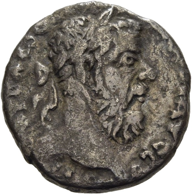RIC IV Pescennius Niger 3E Pescennius Niger obverse, Head of Pescennius Niger, laureate, right