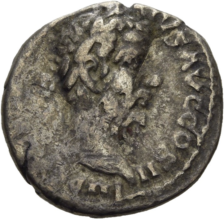 RIC IV Pescennius Niger 64C Pescennius Niger obverse, Head of Pescennius Niger, laureate, right