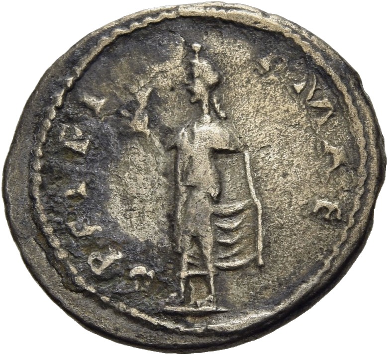 RIC IV Pescennius Niger 79 Pescennius Niger reverse, Spes, star on forehead, draped, advancing left, holding up flower in ...