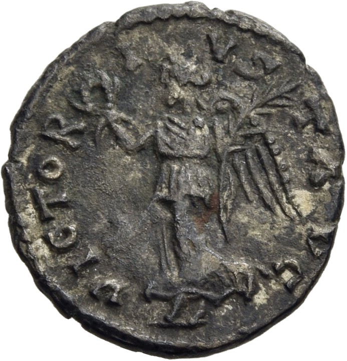 RIC IV Pescennius Niger 81F Pescennius Niger reverse, Victory, winged, draped, advancing left, holding wreath in extended ...