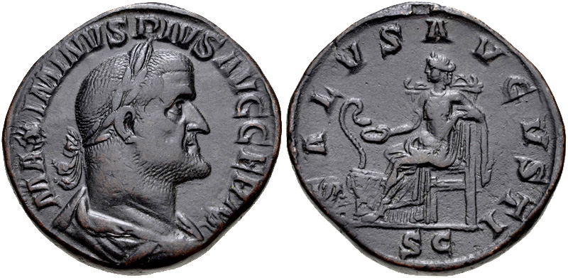 RIC IV Pescennius Niger 85 Pescennius Niger obverse, Head of Pescennius Niger, laureate, right