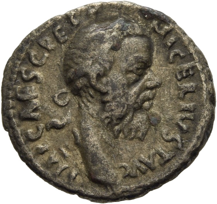 RIC IV Pescennius Niger 92B Pescennius Niger obverse, Head of Pescennius Niger, laureate, right