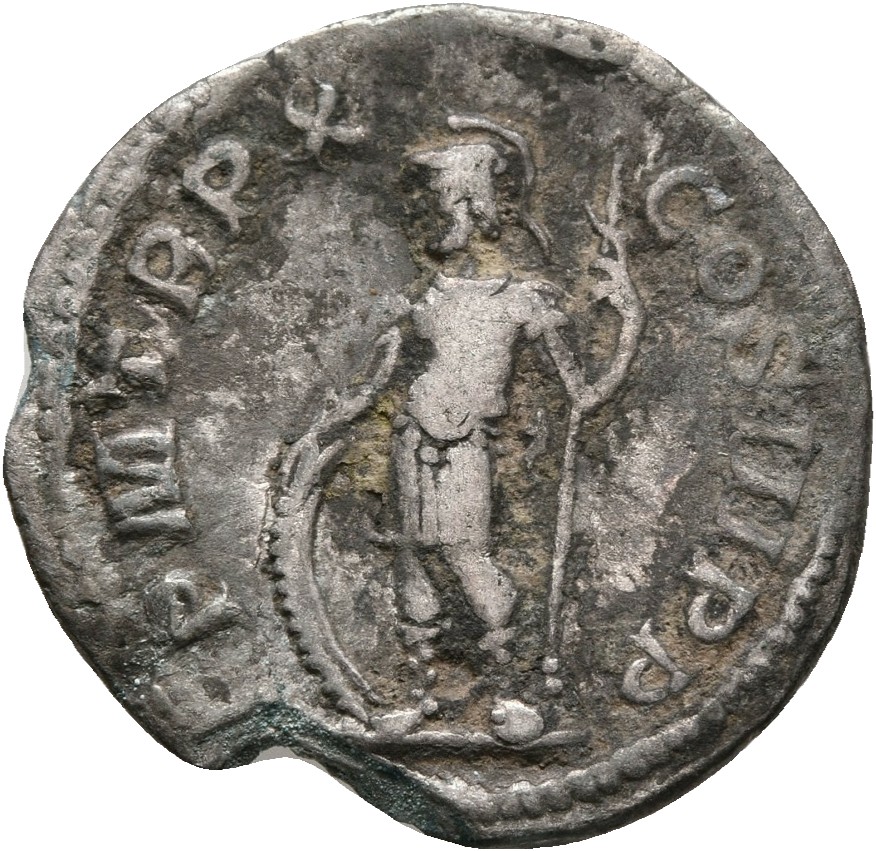 RIC IV Severus Alexander 107d Severus Alexander reverse, Mars, helmeted, in military attire, standing left, holding spear ...