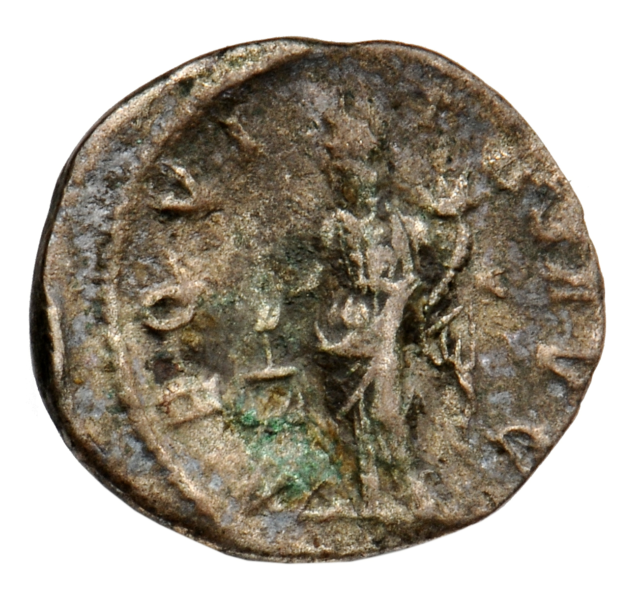 RIC IV Severus Alexander 127c Severus Alexander reverse, Aequitas, draped, standing left, holding scales in right hand and...