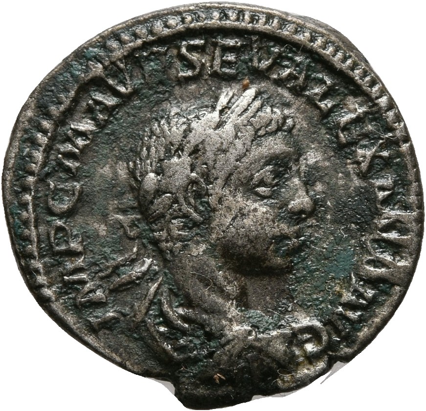 RIC IV Severus Alexander 148d Severus Alexander obverse, Bust of Severus Alexander, laureate, draped, cuirassed, right