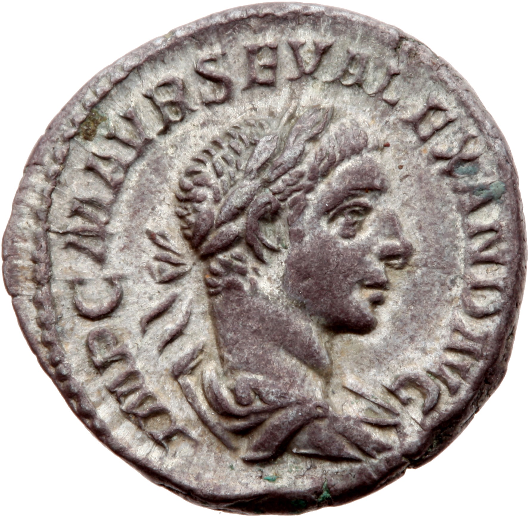 RIC IV Severus Alexander 165c Severus Alexander obverse — Bust of Severus Alexander, laureate, draped, right