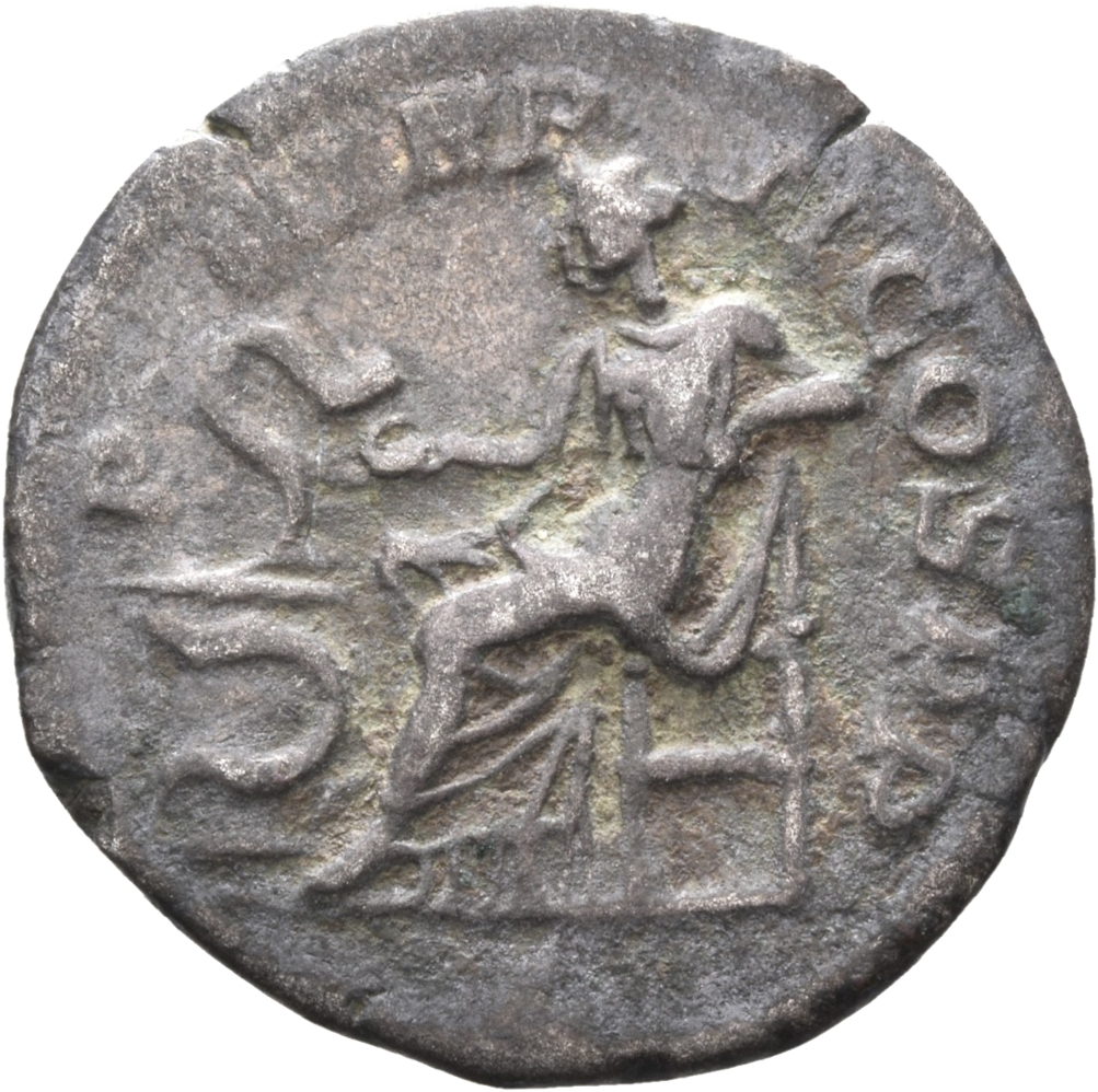 RIC IV Severus Alexander 176 Severus Alexander reverse — Salus, draped, standing right, feeding snake held in right hand o...