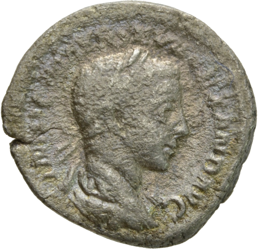 RIC IV Severus Alexander 19 Severus Alexander obverse, Bust of Severus Alexander, laureate, draped, right