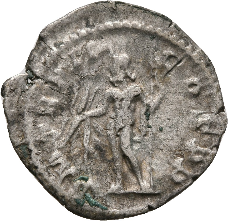RIC IV Severus Alexander 19 Severus Alexander reverse — Jupiter, cloak behind and over right arm, standing left, holding t...