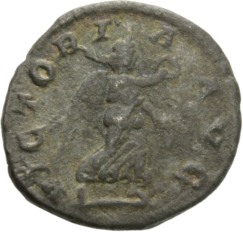 RIC IV Severus Alexander 215c Severus Alexander reverse, Victory, winged, draped, running right, holding wreath in right h...