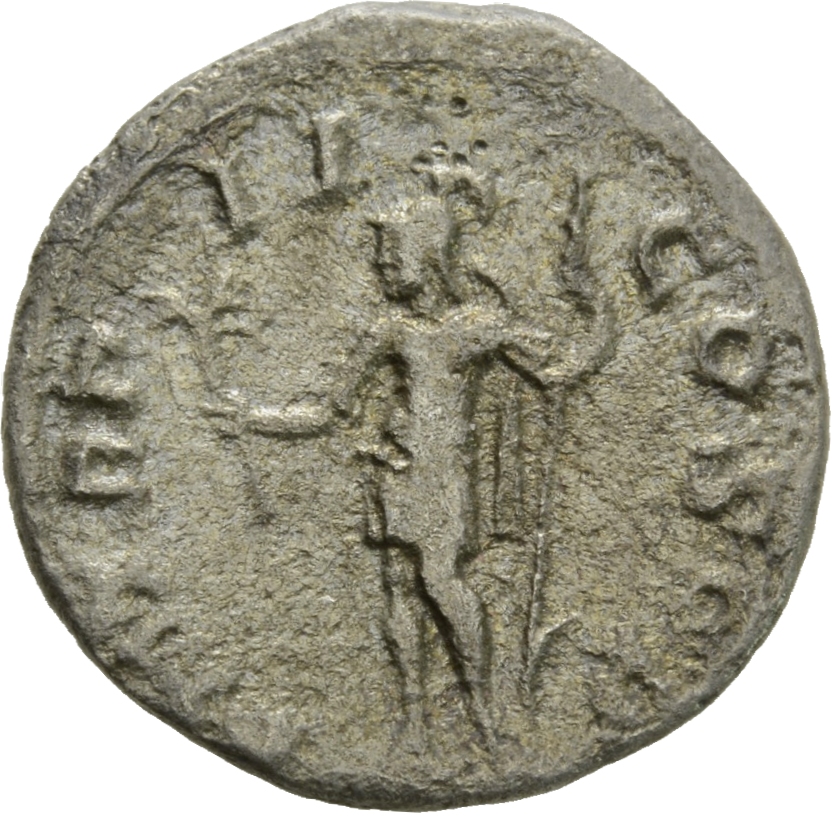 RIC IV Severus Alexander 23 Severus Alexander reverse, Mars, helmeted, in military attire standing left, holding olive-bra...