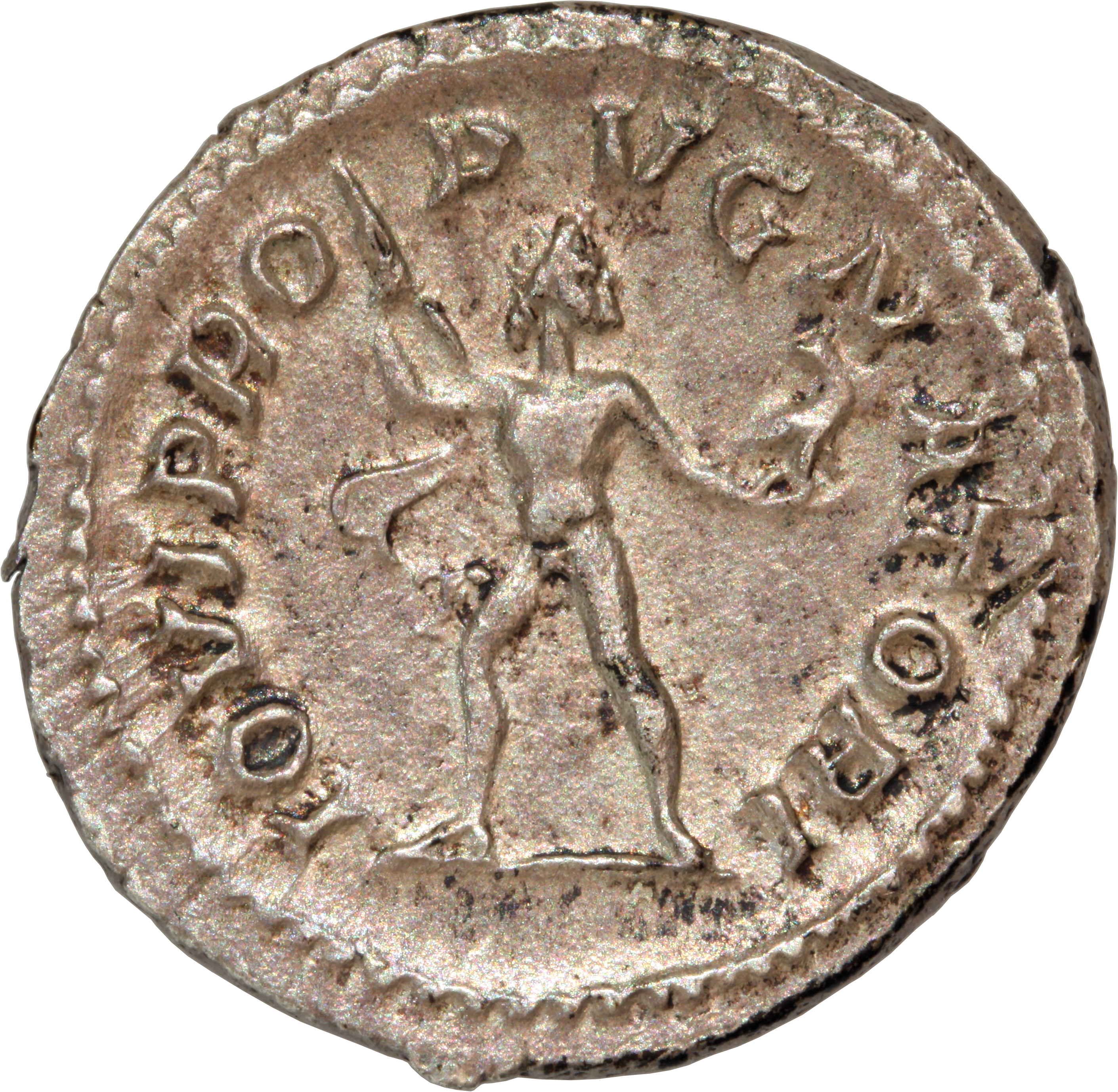 RIC IV Severus Alexander 239 Severus Alexander reverse, Jupiter, walking left, holding thunderbolt in right hand and eagle...