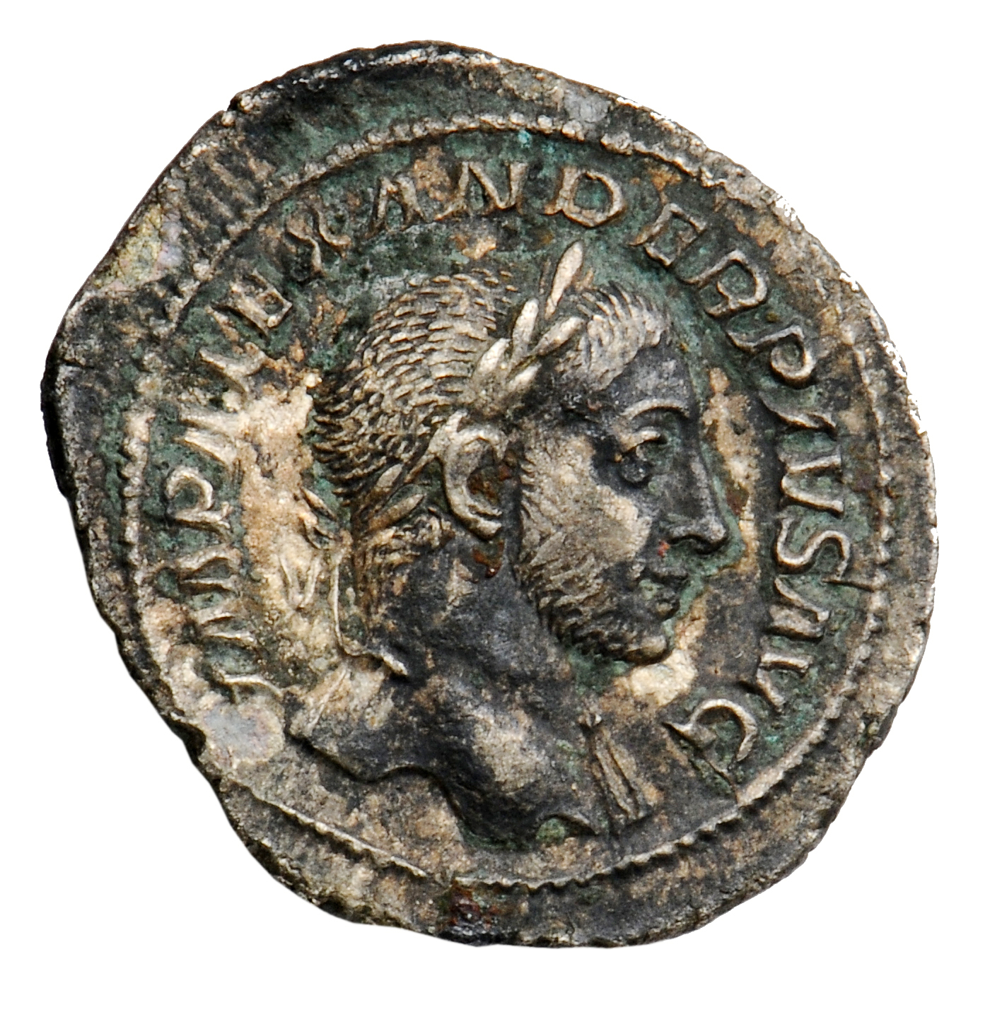 RIC IV Severus Alexander 250a Severus Alexander obverse, Head of Severus Alexander, laureate, right