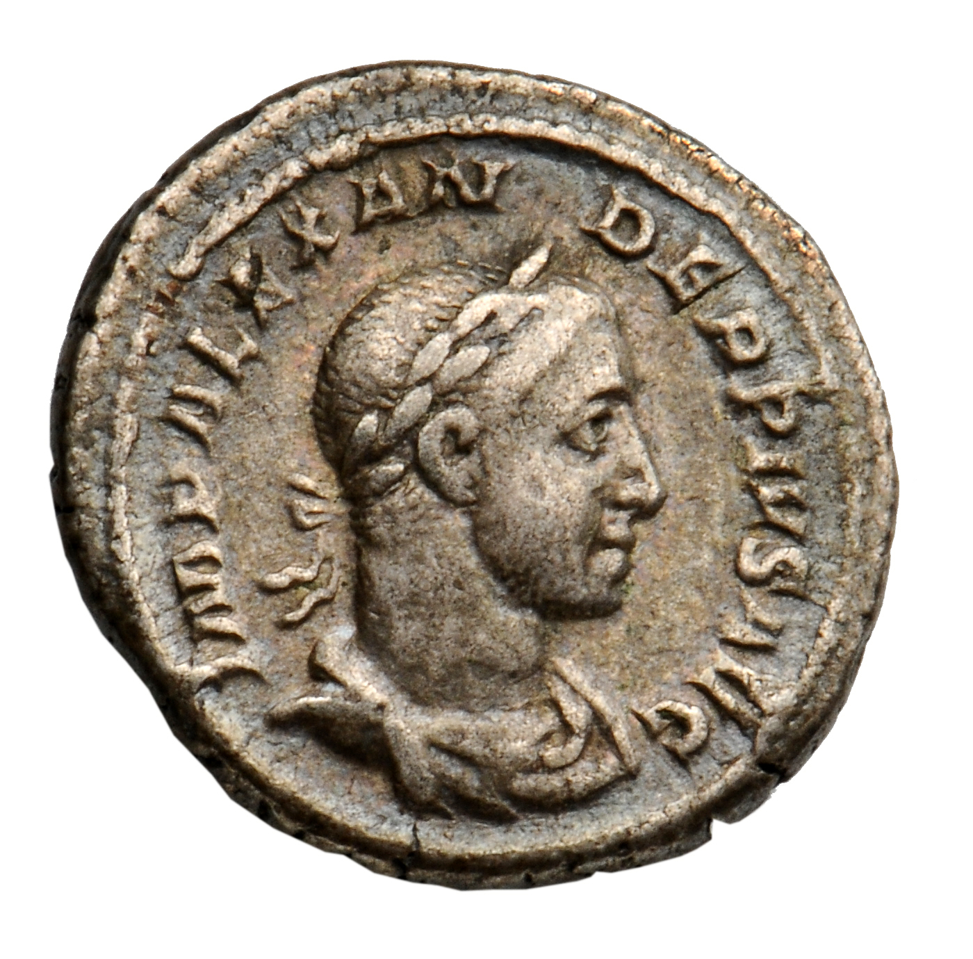 RIC IV Severus Alexander 254c Severus Alexander obverse, Bust of Severus Alexander, laureate, draped, right