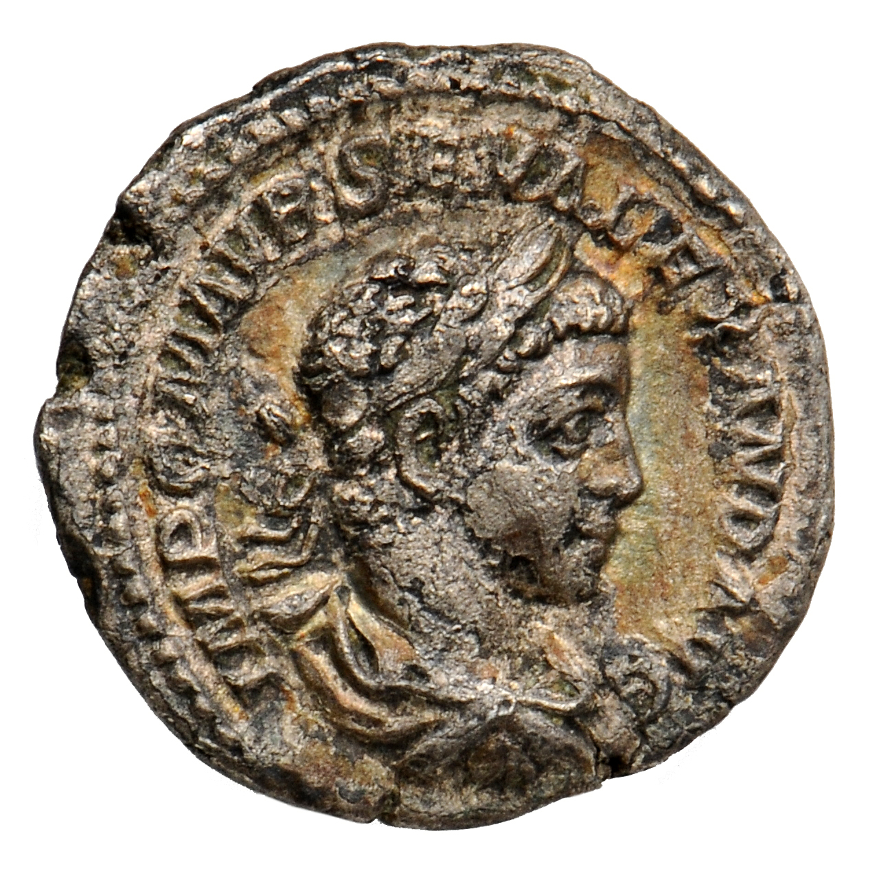 RIC IV Severus Alexander 289 Severus Alexander obverse, Bust of Severus Alexander, laureate, draped, right